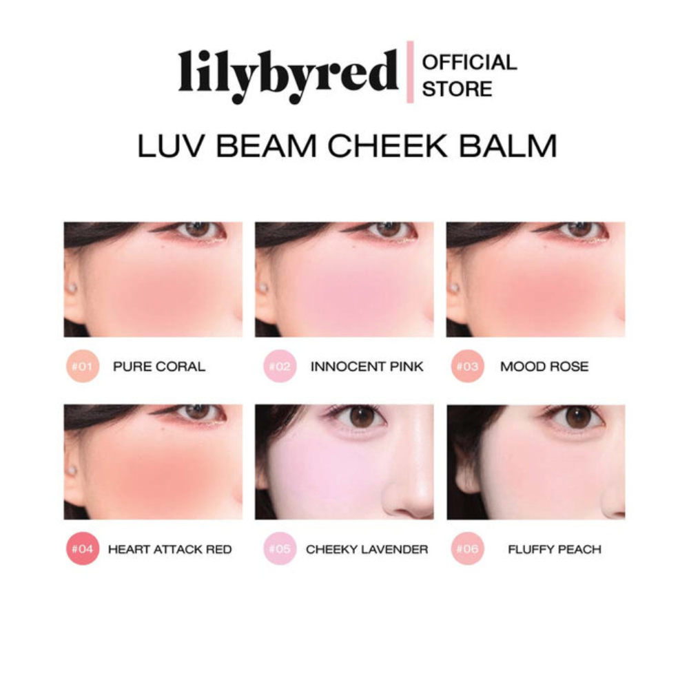 Phấn má Lilybyred Luv Beam Cheek Balm dạng kem 3.5g mềm mịn, thấm nhanh, mùi hương nhẹ nhàng