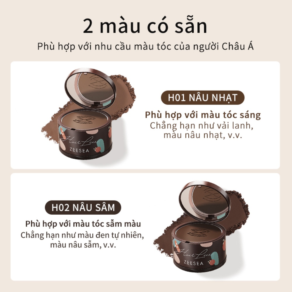 Phấn dặm chân tóc Zeesea 4g nhẹ nhàng và mềm mại tự nhiên