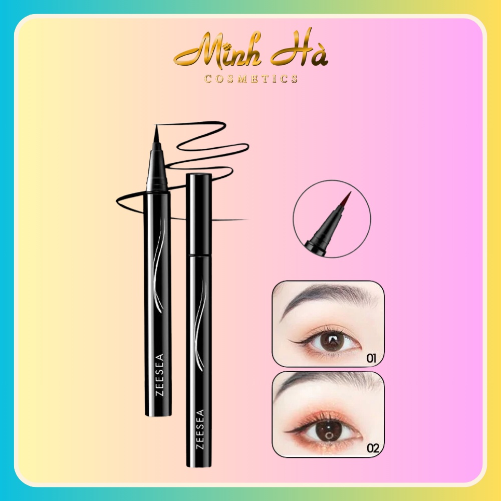 Kẻ mắt dạng nước Zeesea Black Lasting Eyeliner 0.5g siêu mảnh, chống thấm nước, lâu trôi