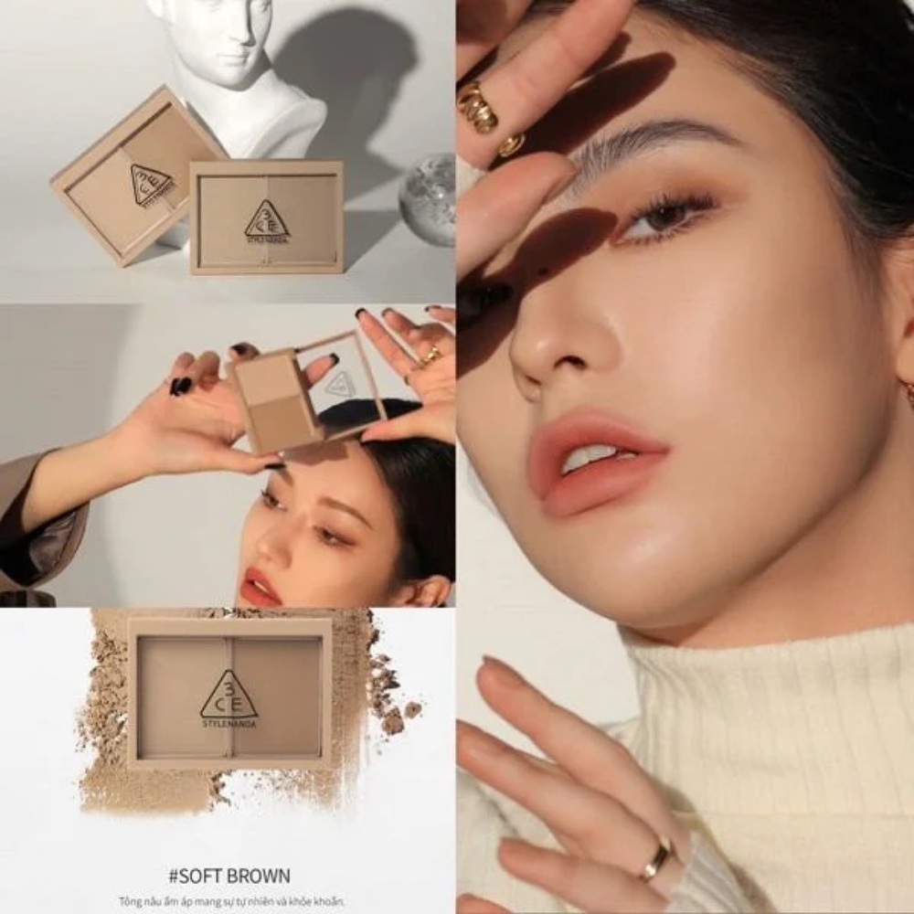 Phấn tạo khối 3CE Contour Shading 8.6g chất phấn mịn lì dễ tán