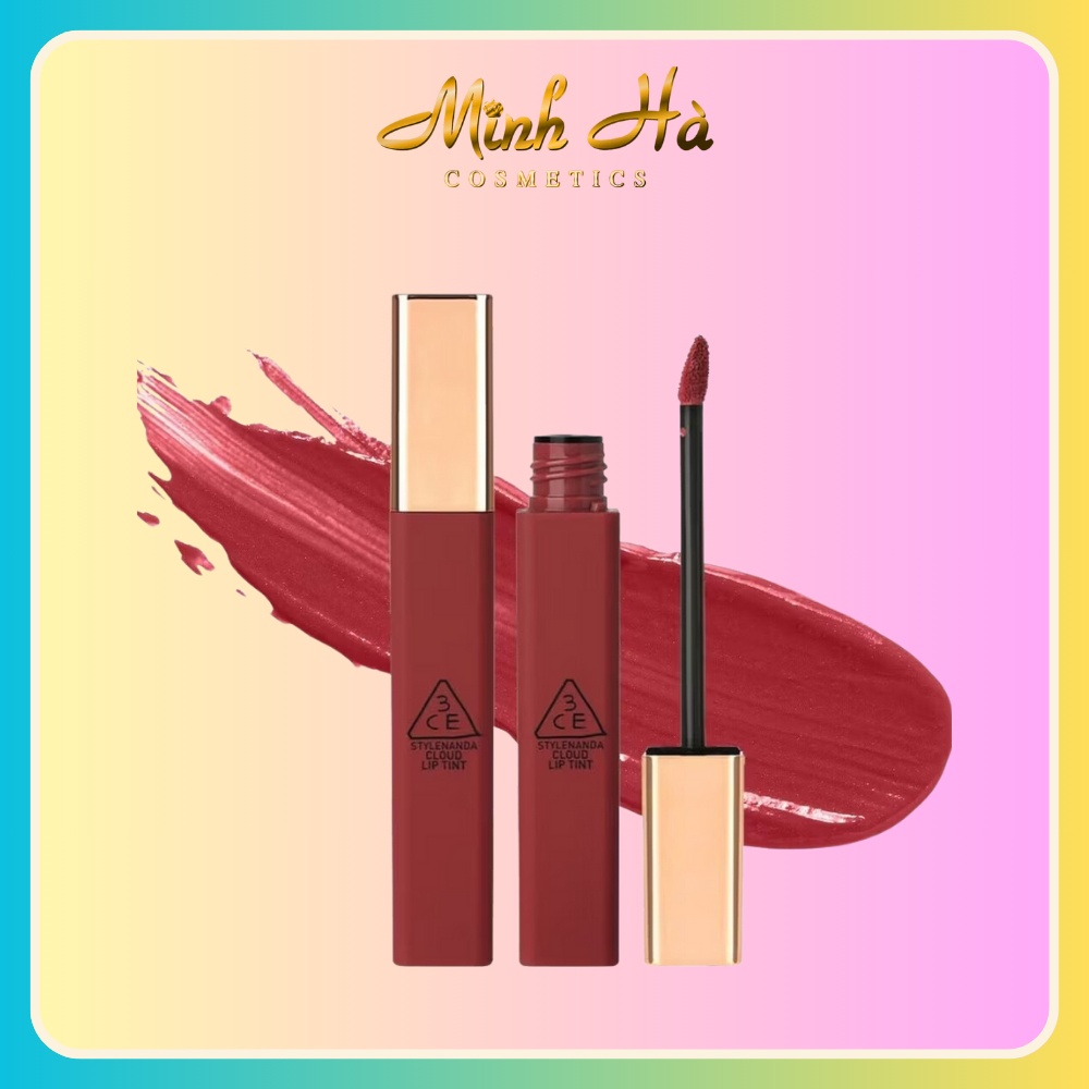 Son kem lì 3CE Cloud Lip Tint 4g bám lâu, lên màu chuẩn