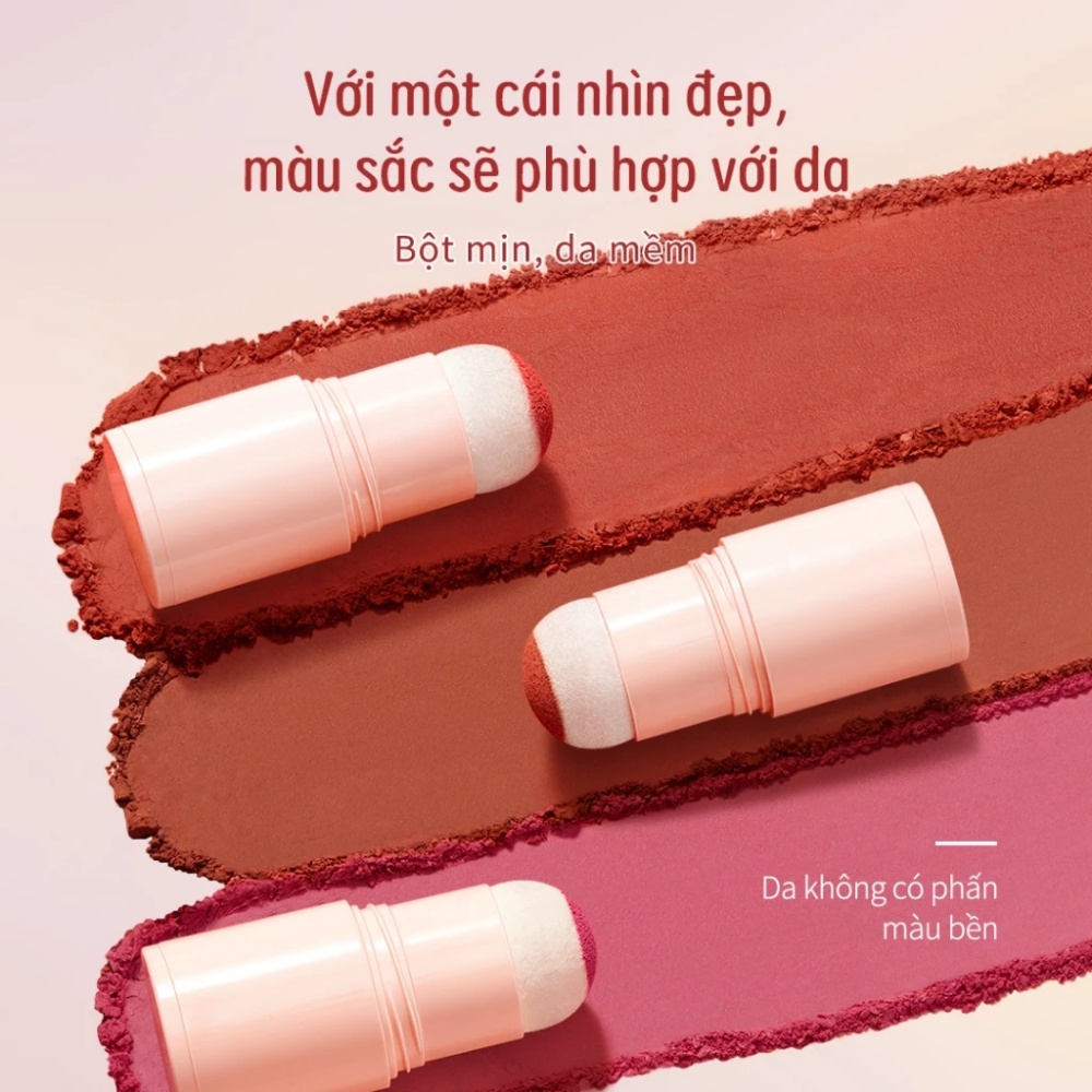 Thỏi má hồng Zeesea Nourishing Colors Mist Blush Stick 10g chất bột mịn nhỏ gọn tiện lợi