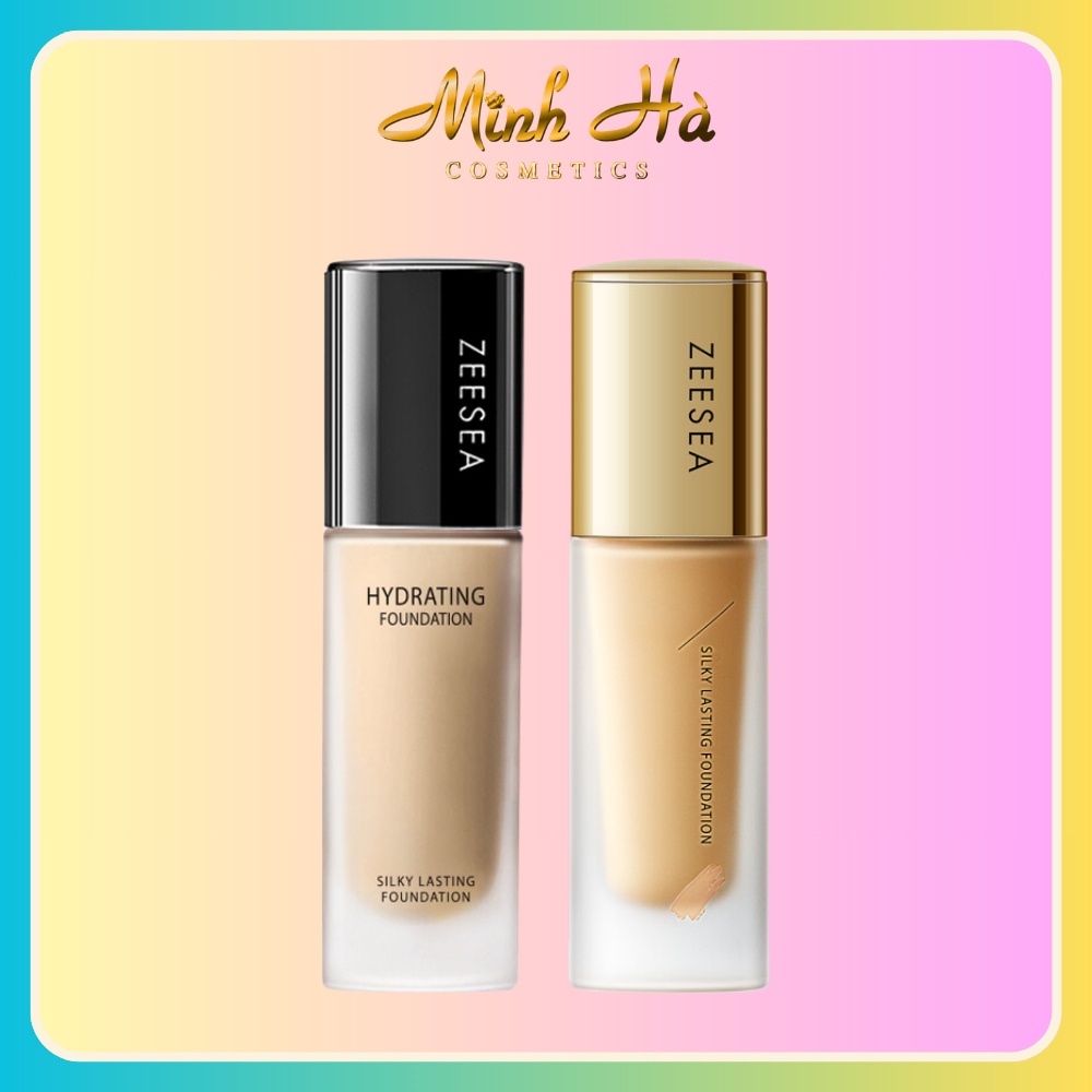 Kem nền Zeesea Hydrating Foundation, Matte Foundation và Sliky Lasting Foundation 30ml kiềm dầu hiệu quả