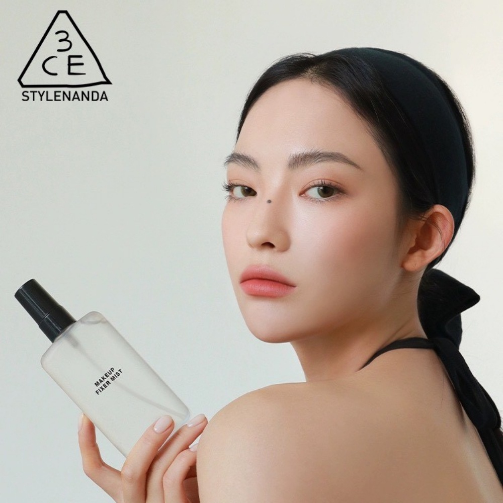 Xịt khóa nền 3CE Makeup Fixer Mist không nhũ 100ml cấp ẩm giữ lớp trang điểm hiệu quả