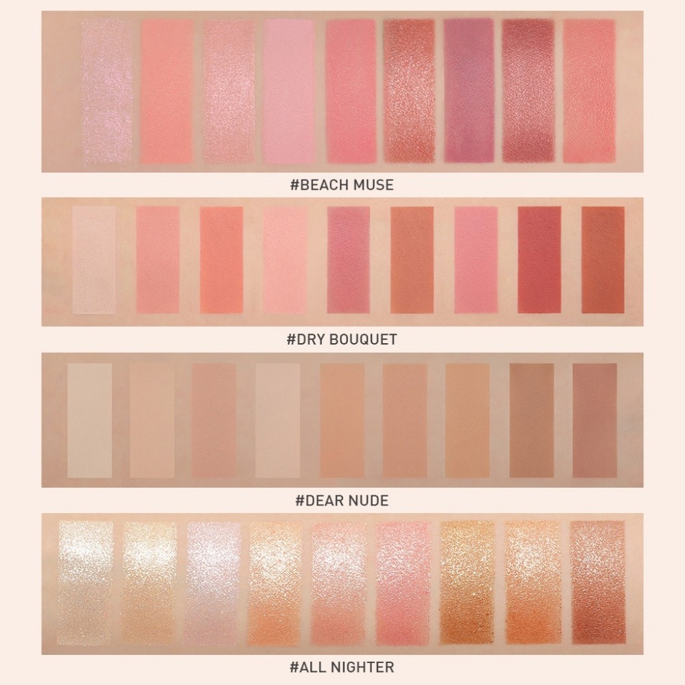 Bảng phấn mắt 9 ô 3CE Multi Eye Color Palette 8g thiết kế nhỏ gọn bám màu lâu trôi