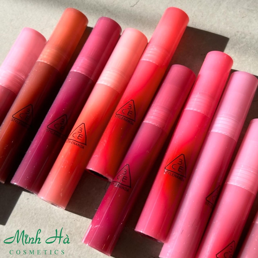 Son bóng dưỡng ẩm, căng mọng môi 3CE Drop Glow Gel 4g không tạo vân môi, siêu dưỡng