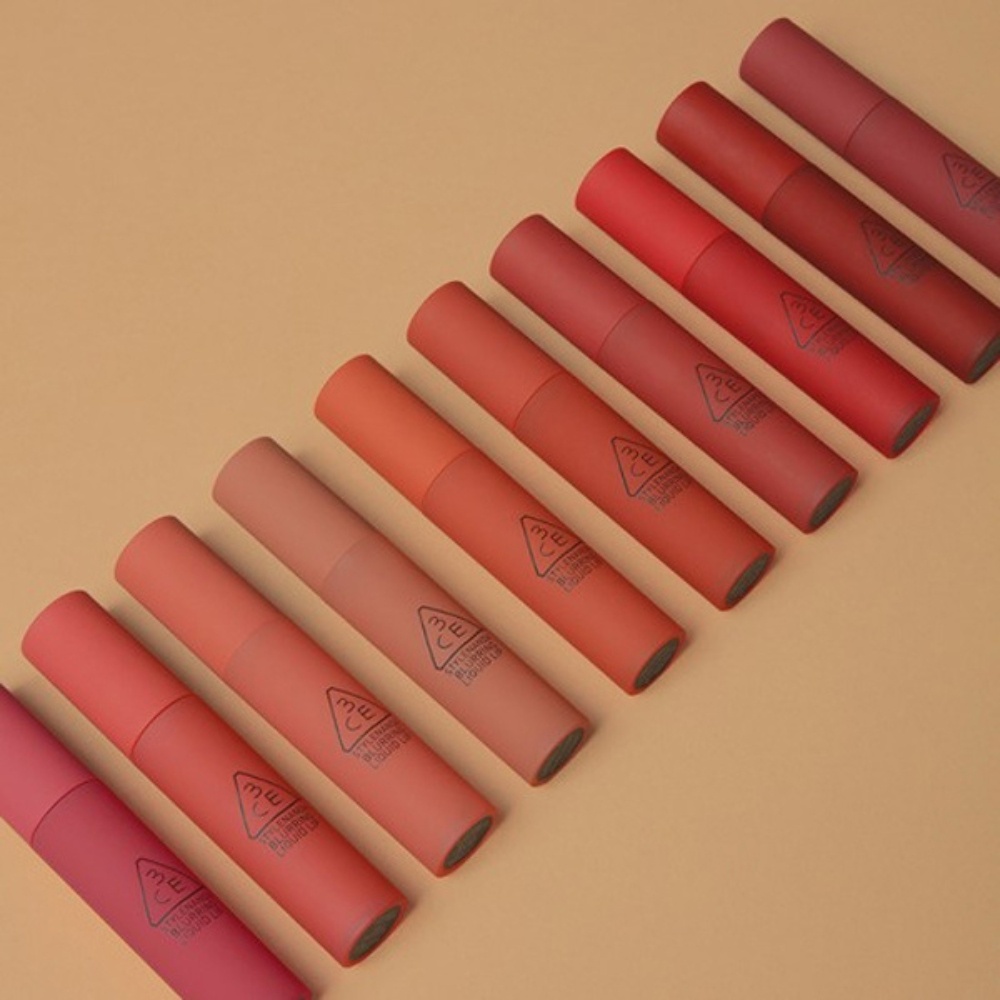 Son kem lì 3CE Blurring Liquid Lip 5.5g cho hiệu ứng làm mờ vân môi