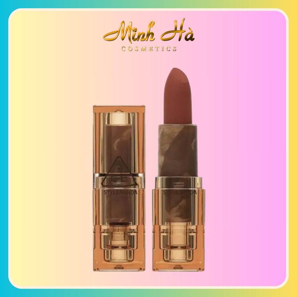 Son 3CE Soft Matte Lipstick - Version Deep Under More Deep 3.5g lên màu chuẩn chỉ với một lần chạm