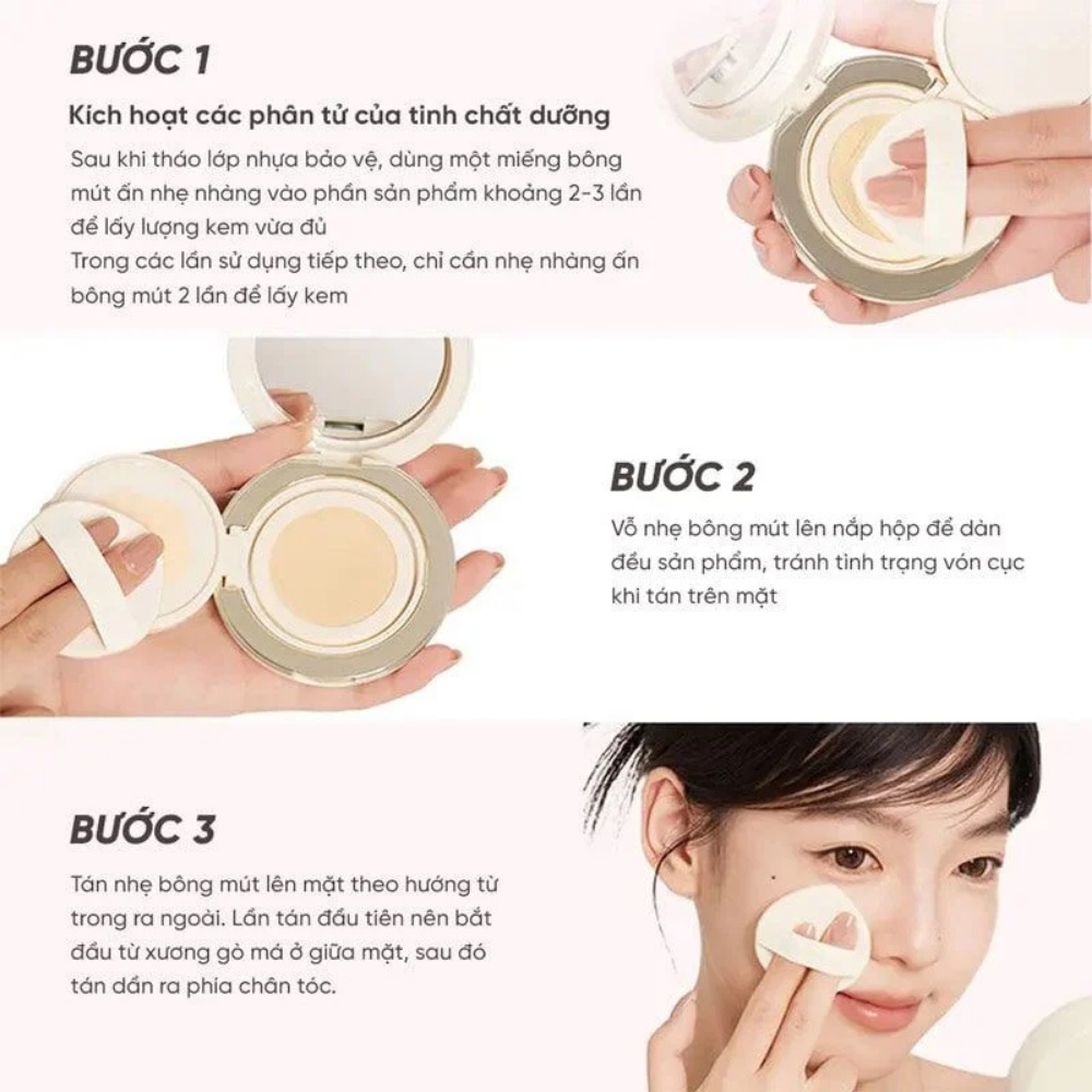 Phấn nước Judydoll Moisturizing Cushion Foundation 14g dưỡng ẩm che phủ tốt