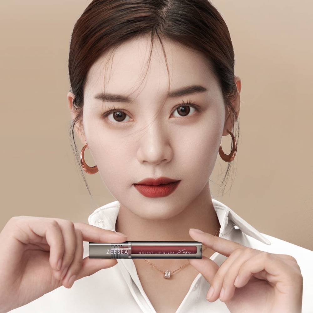 Son kem lì Zeesea Mousse Lip Glaze 3g màu nhung lì mịn thời trang
