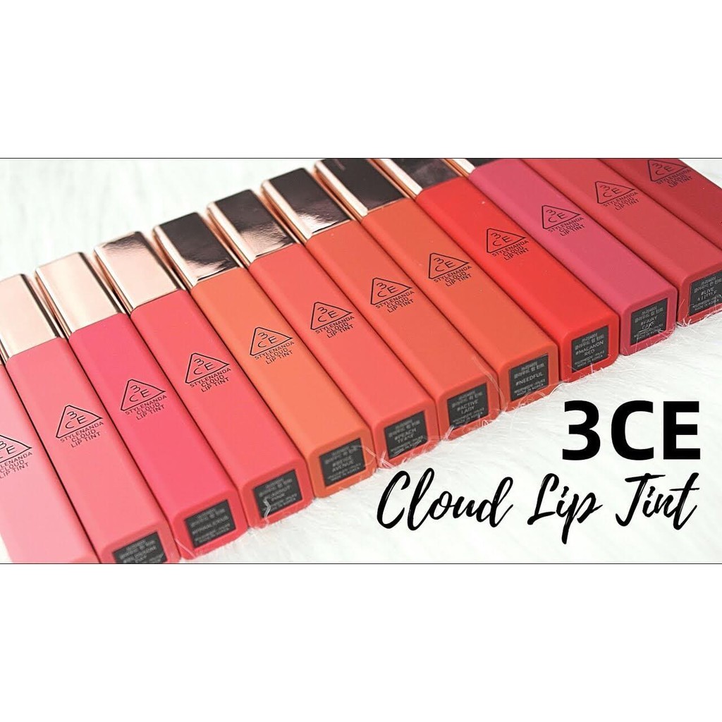 Son kem lì 3CE Cloud Lip Tint 4g bám lâu, lên màu chuẩn