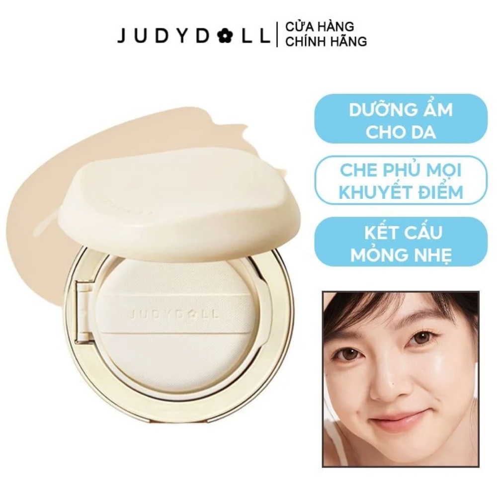 Phấn nước Judydoll Moisturizing Cushion Foundation 14g dưỡng ẩm che phủ tốt