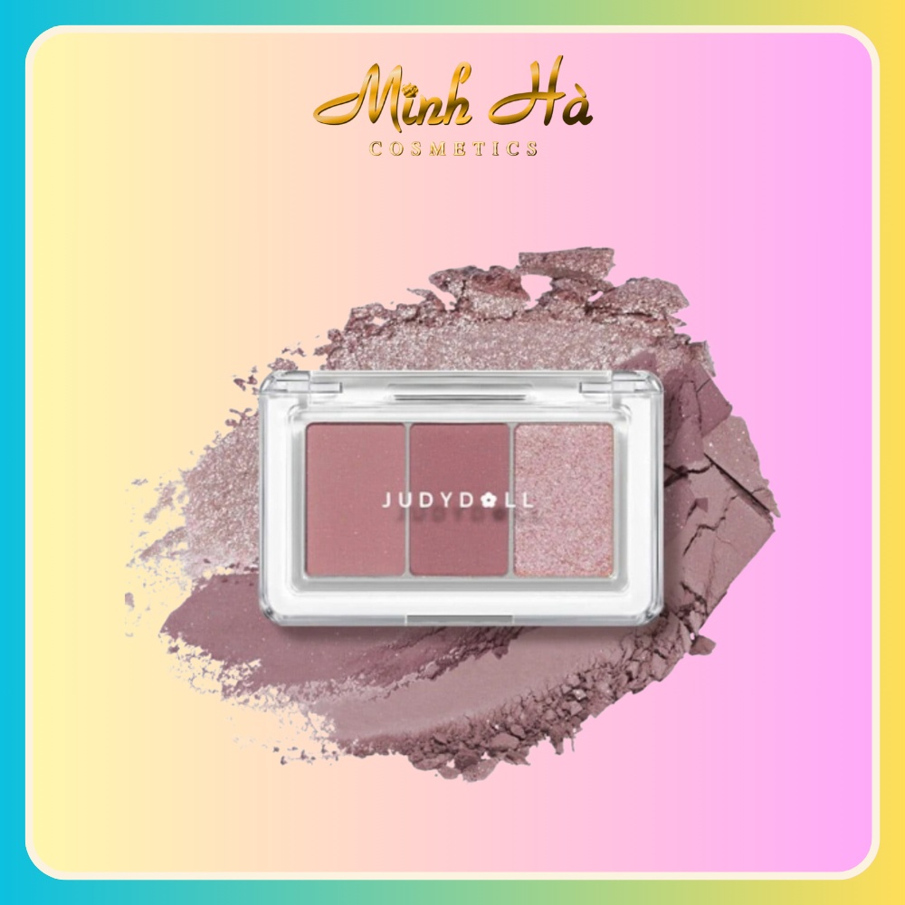 Phấn mắt 3 ô Judydoll Eyeshadow Palette 2.5g dễ tán bền màu