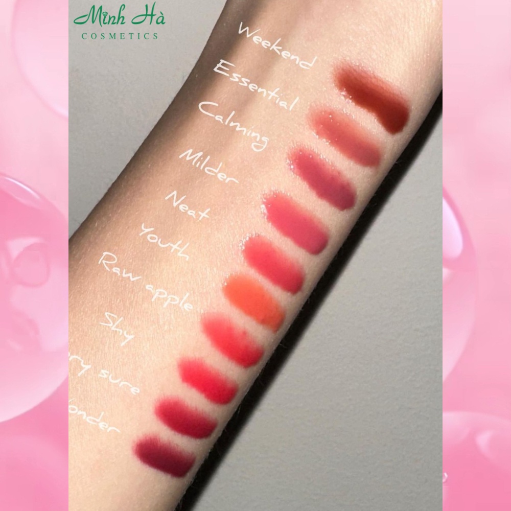 Son bóng dưỡng ẩm, căng mọng môi 3CE Drop Glow Gel 4g không tạo vân môi, siêu dưỡng