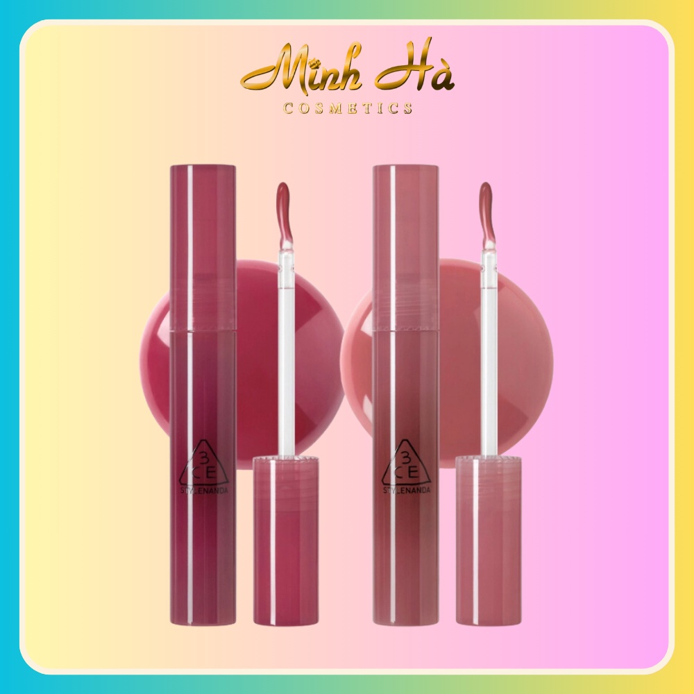 Son bóng dưỡng ẩm, căng mọng môi 3CE Drop Glow Gel 4g không tạo vân môi, siêu dưỡng