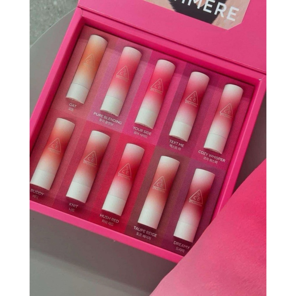 Son thỏi 3CE Cashmere Hug Lipstick 3.5g chất son mịn lì nhẹ môi