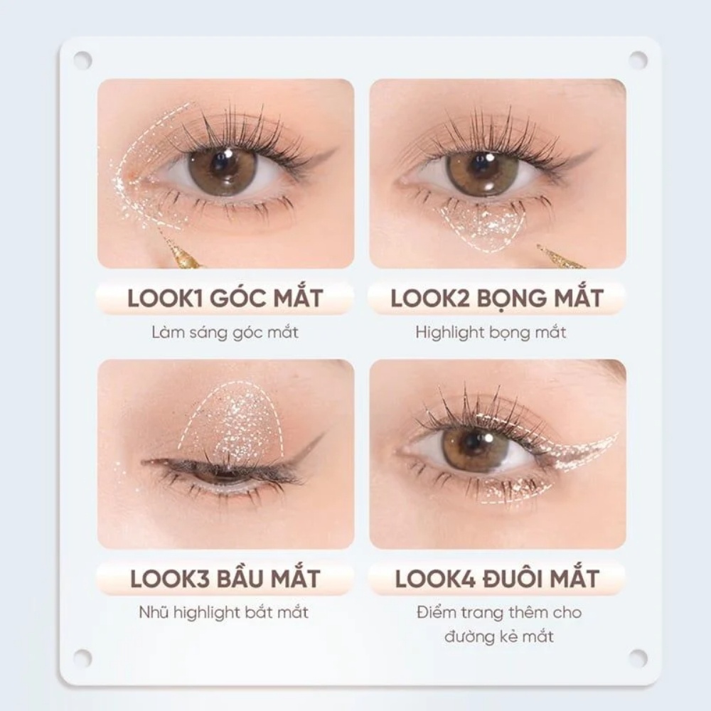 Nhũ mắt dạng lỏng Judydoll Liquid Eyeshadow 1.8g lấp lánh chống thấm nước