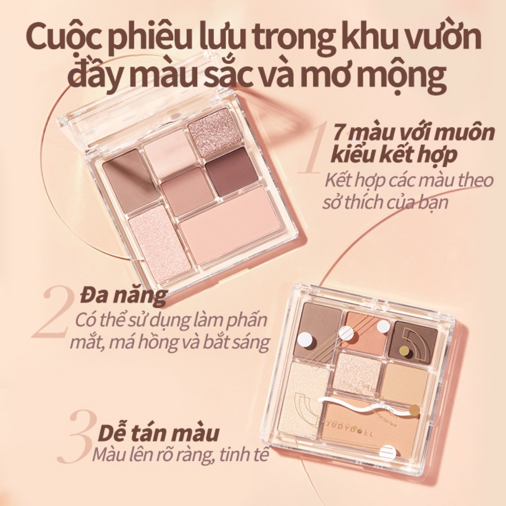 Phấn mắt Judydoll Play Colors Eyeshadow Palette 8.5g dễ tán lên màu chuẩn