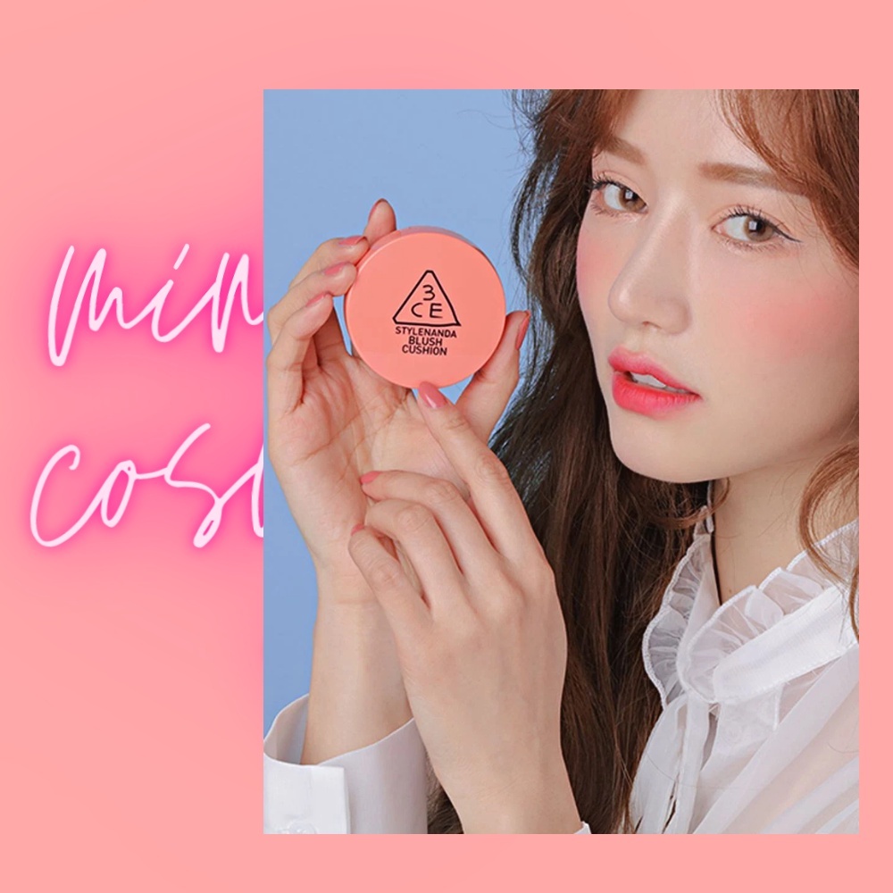 Phấn má hồng 3CE Blush Cushion 8g cho đôi má hiệu ứng hồng tự nhiên