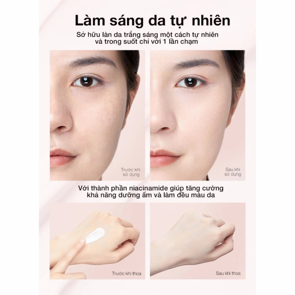 Kem dưỡng nâng tông Perfect Diary Hydra Feel Tone Up Cream 40g mỏng nhẹ làm đều màu da