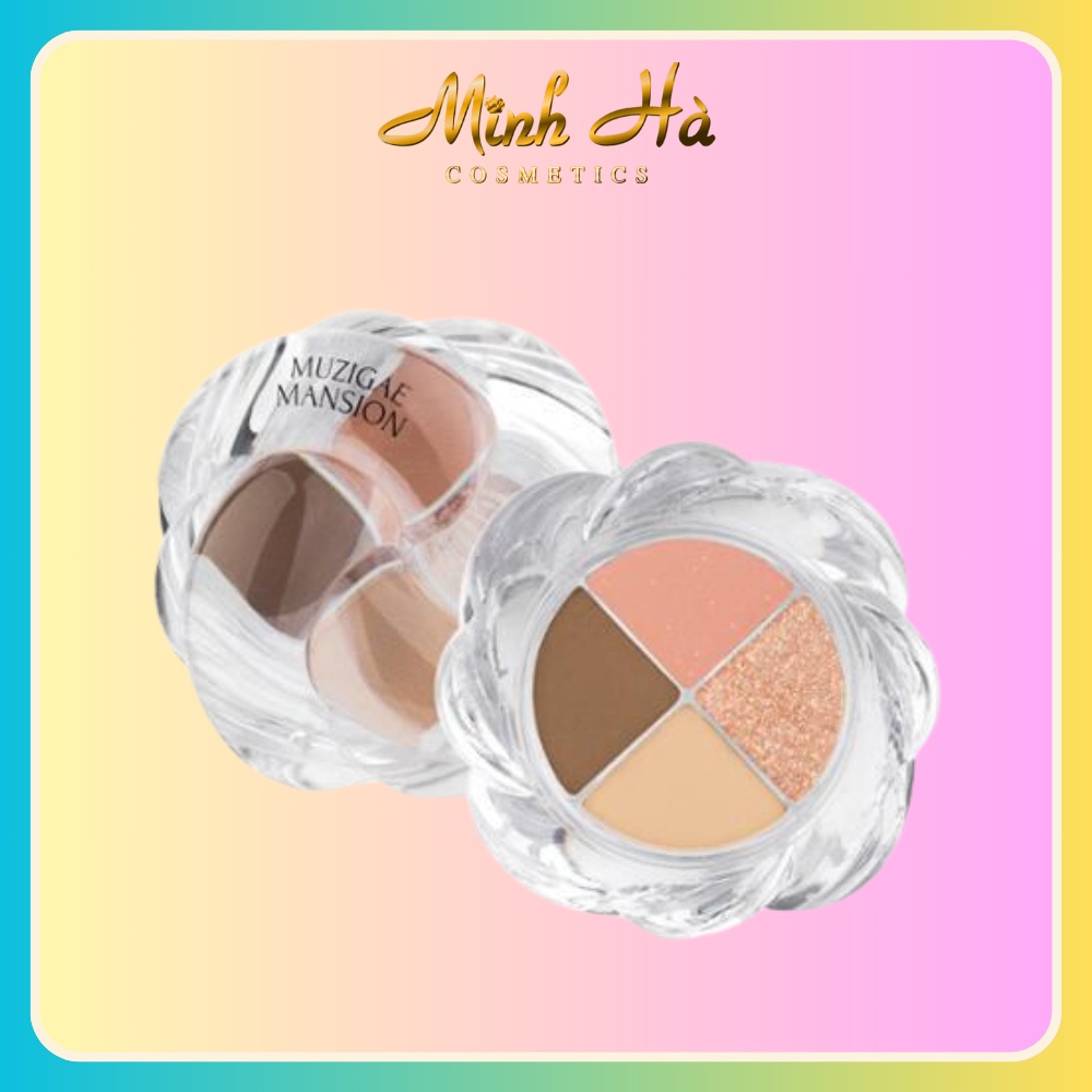 Phấn mắt 4 ô Muzigae Mansion Twist Pot Eye Palette 5g mềm mại dễ tán lâu trôi