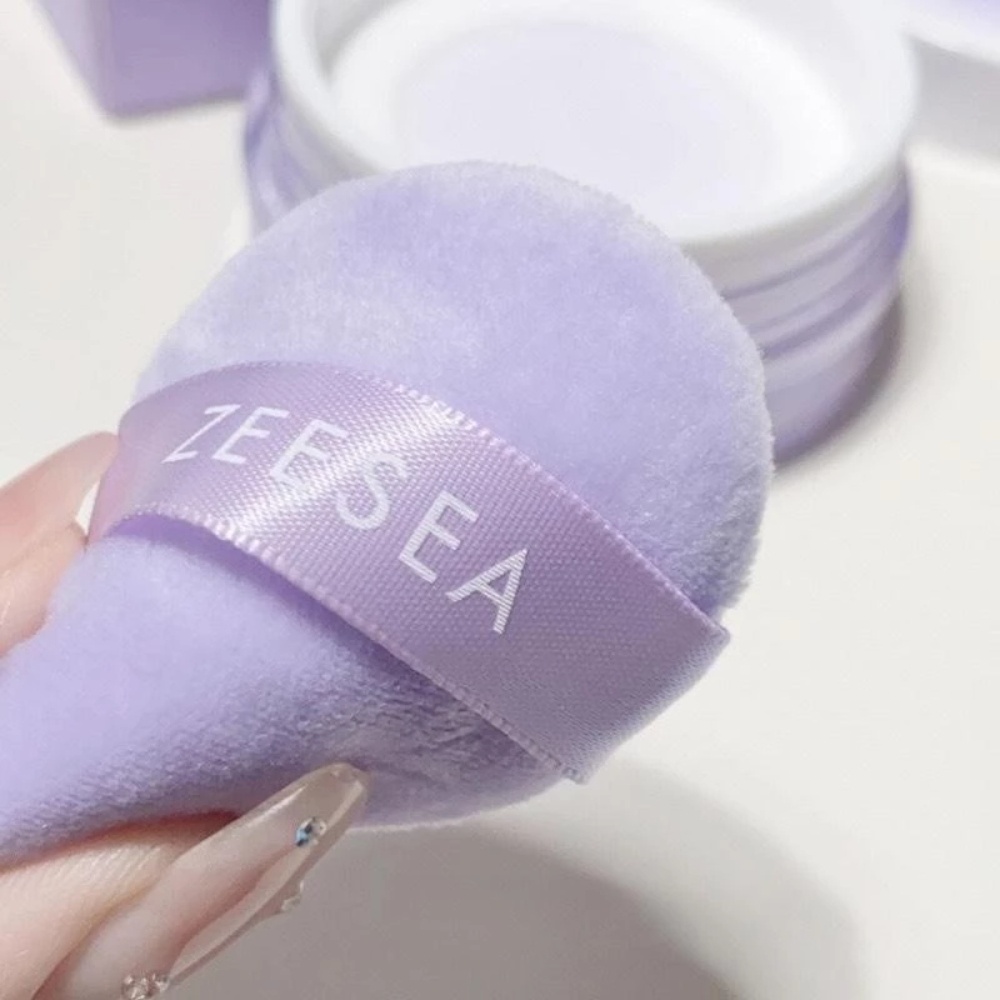 Phấn phủ bột Zeesea vỏ tím 6g kiềm dầu chất phấn mịn, không bết dính