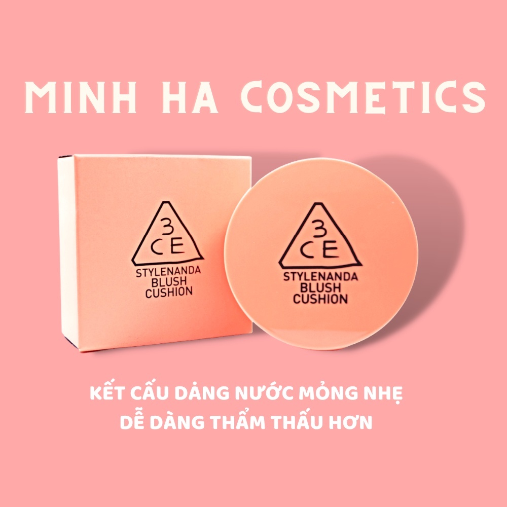 Phấn má hồng 3CE Blush Cushion 8g cho đôi má hiệu ứng hồng tự nhiên