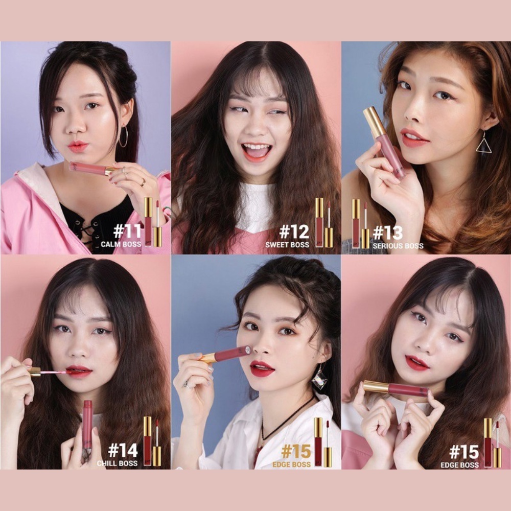 Son kem Bbia Last Velvet Lip Tint Version 3 Boss Series 5ml giúp mềm môi, làm môi mịn mượt môi