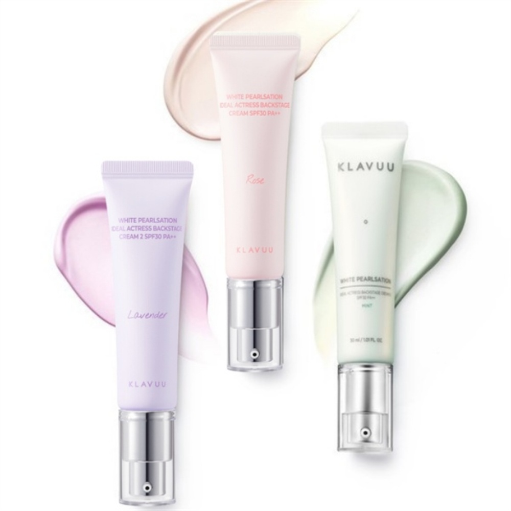 Kem lót Klavuu White Pearlsation Ideal Actress Backstage Cream SPF30 Pa++ 30ml dưỡng ẩm giúp làm nổi bật vẻ đẹp tự nhiên