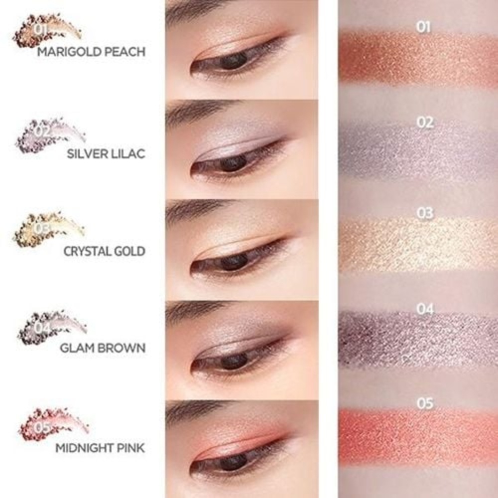 Nhũ mắt Klavuu Urban Pearlsation Sparkle Eyeshadow 1.4g mang đến một đôi mắt lấp lánh và quyến rũ nhất