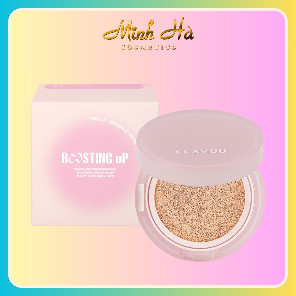 Cushion Klavuu Actress Backstage Boosting Glow 12g độ che phủ hoàn hảo bền màu