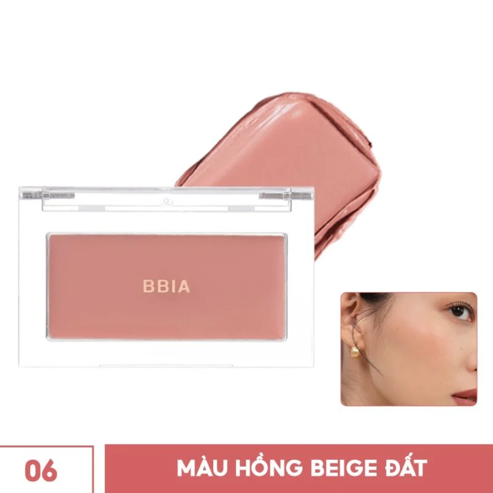 Má hồng dạng kem Bbia Ready To Wear Downy Cheek 3.5g mềm mịn, lên màu chuẩn