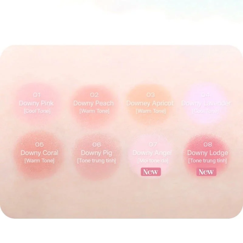 Má hồng dạng kem Bbia Ready To Wear Downy Cheek 3.5g mềm mịn, lên màu chuẩn