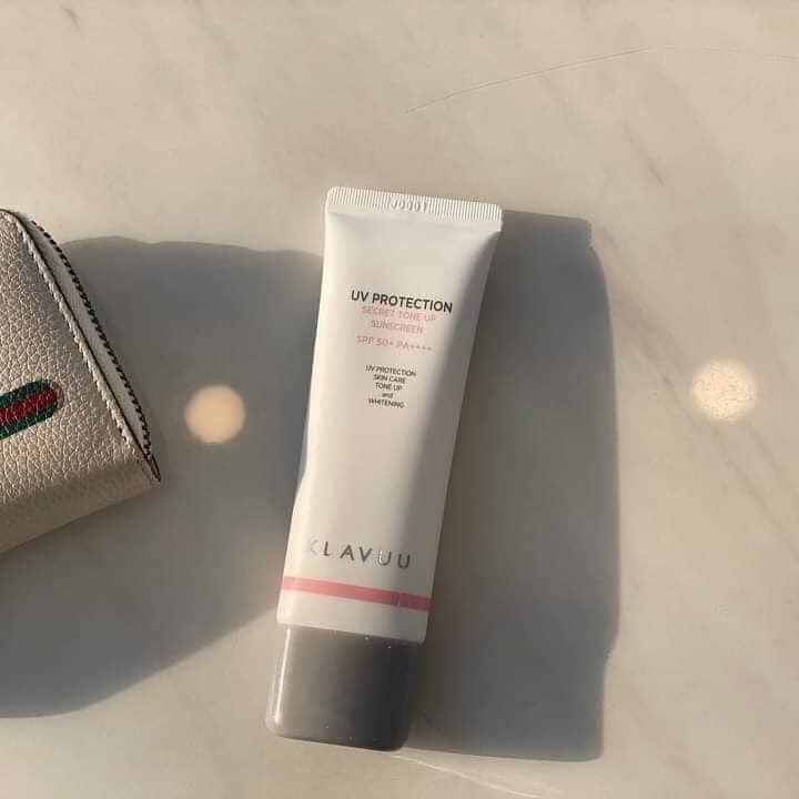 Kem chống nắng Klavuu UV Protection Secret Tone Up Sunscreen SPF50+ PA++++ 50ml dễ tán, thấm nhanh, không gây nhờn rít