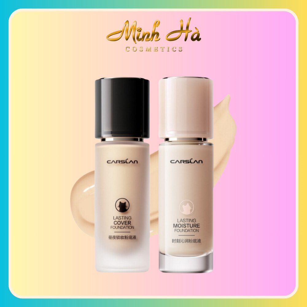 Kem nền trang điểm Carslan Lasting Moisture Foundation và Lasting Cover Foundation 30g dưỡng ẩm, lâu trôi