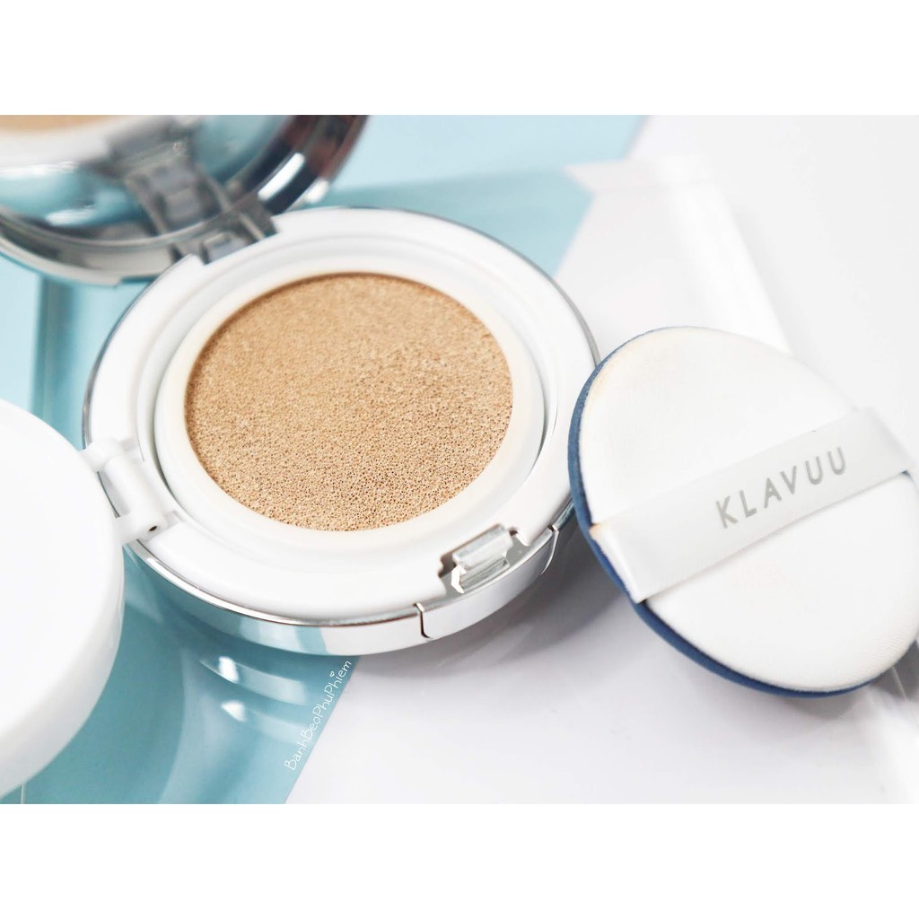 Phấn nước Klavuu Urban Pearlsation High Coverage Tension Cushion 15g kiềm dầu và làm lớp nền mịn đẹp