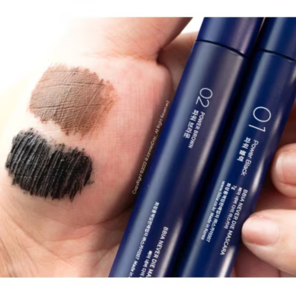 Mascara chuốt mi Bbia Never Die #01 Power Black 3g màu sắc đậm nét chống nước
