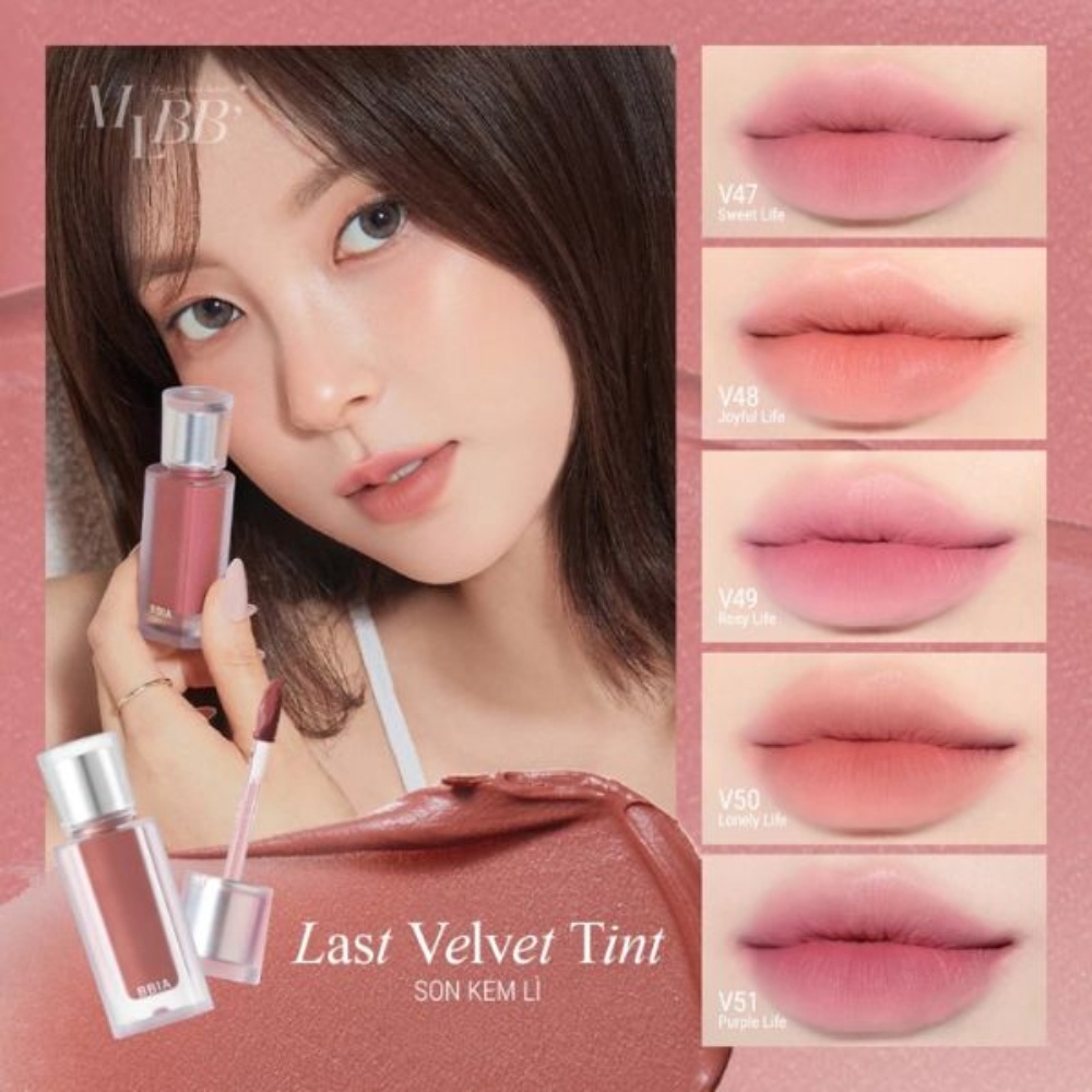 Son kem Bbia Last Velvet Lip Tint MLBB Edition 5g lên màu chuẩn lâu trôi