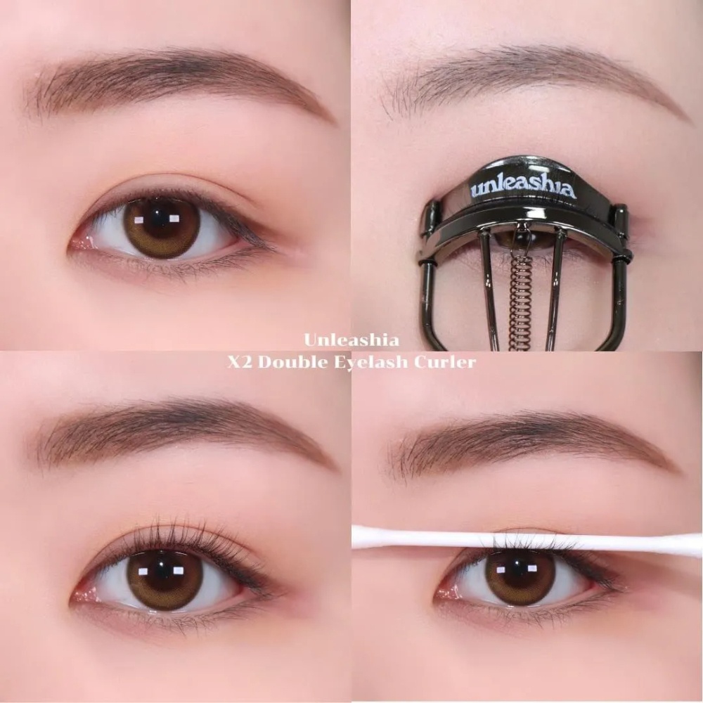 Bấm mi Unleashia X2 Double Eyelash Curler 10g làm cong và dày mi