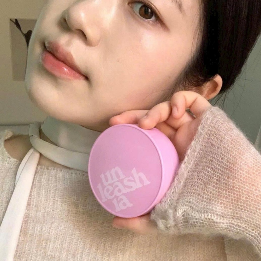 Cushion Unleashia Satin Wear Healthy-Green/ Don't Touch Glass Pink Cushion 15g kiềm dầu, che phủ tốt