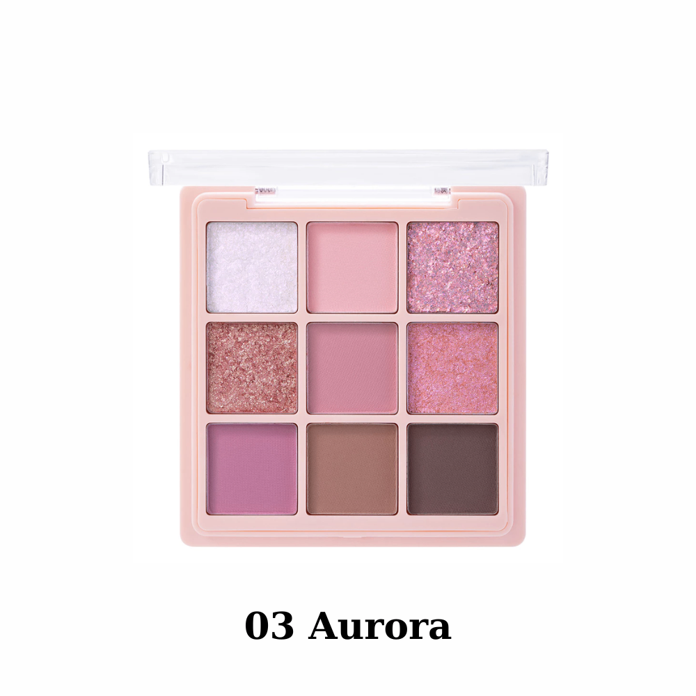 Phấn mắt 9 ô Odbo Shadow & Me Palette OD2014 6.5g chất phấn mịn lì lên màu chuẩn
