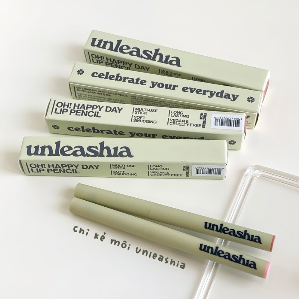 Chì kẻ môi Unleashia Oh! Happy Day Lip Pencil 0.8g tạo hiệu ứng viền môi
