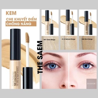 Che khuyết điểm The Saem Cover Perfection Tip Concealer SPF28 PA++ 10ml giúp che những khuyết điểm trên da