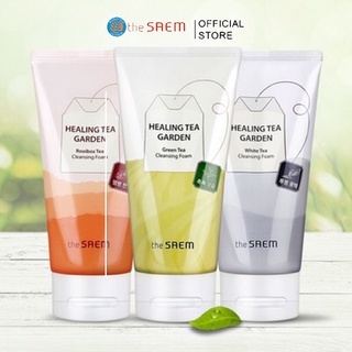 Sữa rửa mặt The Saem Healing Tea Garden Cleansing Foam 150ml sáng da, mềm mịn và săn chắc
