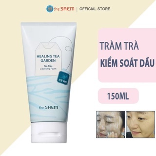 Sữa rửa mặt The Saem Healing Tea Garden Cleansing Foam 150ml sáng da, mềm mịn và săn chắc