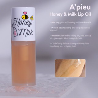 Dưỡng môi A’Pieu Honey & Milk 5g giữ ẩm tốt cho đôi môi căng mọng