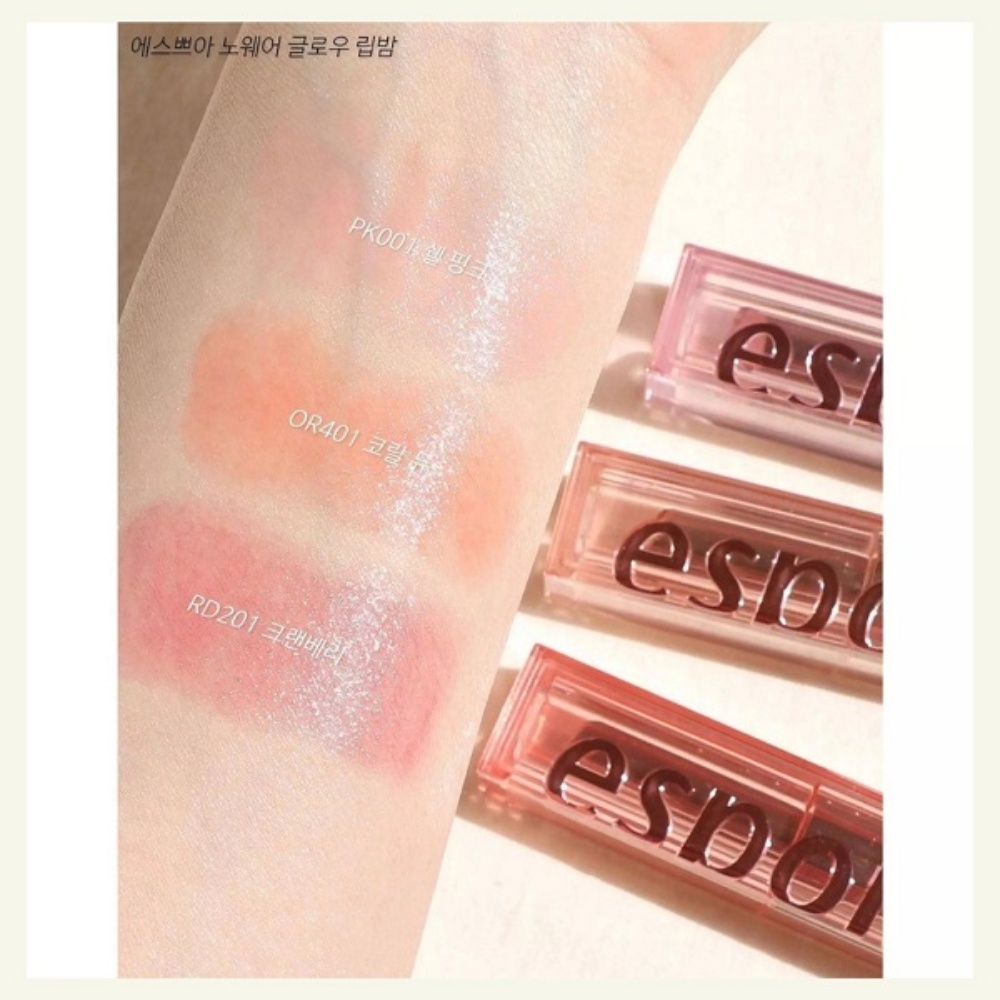 Son dưỡng Espoir Nowear Glow Lip Balm 4.5g dưỡng ẩm giúp môi căng mọng
