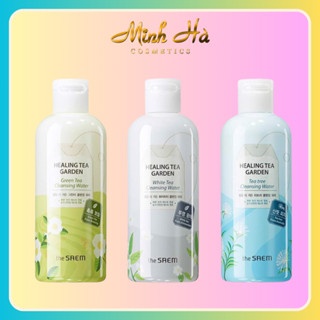 Nước tẩy trang The Saem Healing Tea Garden Cleansing Water 300ml dịu nhẹ, sạch sâu
