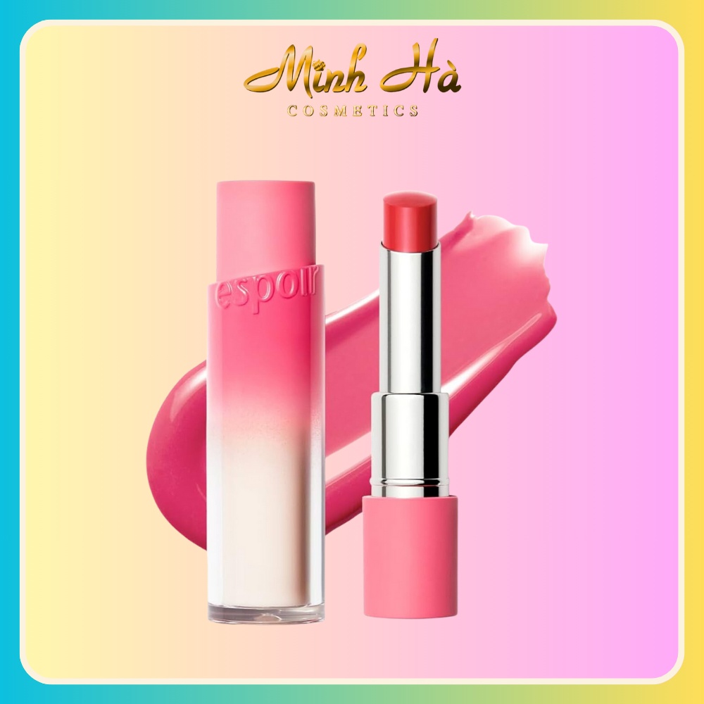 Son dưỡng có màu Espoir Nowear Lipstick Balming Glow 10g kết cấu nhẹ làm mềm môi