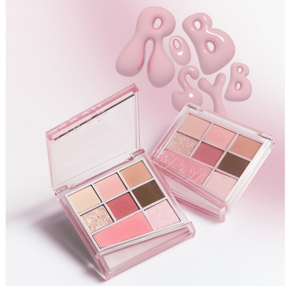 Bảng phấn mắt trang điểm 8 ô Espoir Real Eye Palette All New 7.5g mịn lì có độ bám lâu ánh nhũ lấp lánh